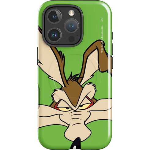 Looney Tunes Wile E Coyote Zoomed In iPhone 16 Pro Magsafe Impact Case